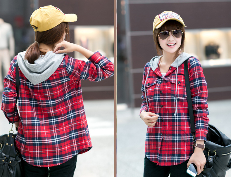 blouse with hoodie