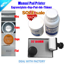 Manual pad printer oil printing paint tools equipment logo expiration codes printer can customize plate board