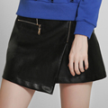 Shelikeit Hot Sale Women Soft PU Leather Skirt High Waist Slim Hip A Line Skirts Vintage