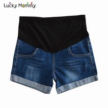 Summer Pregnant Shorts Maternity Clothes for Pregnant Women Plus Size Denim Jeans Maternity Shorts Pregnancy Pants M-XXL