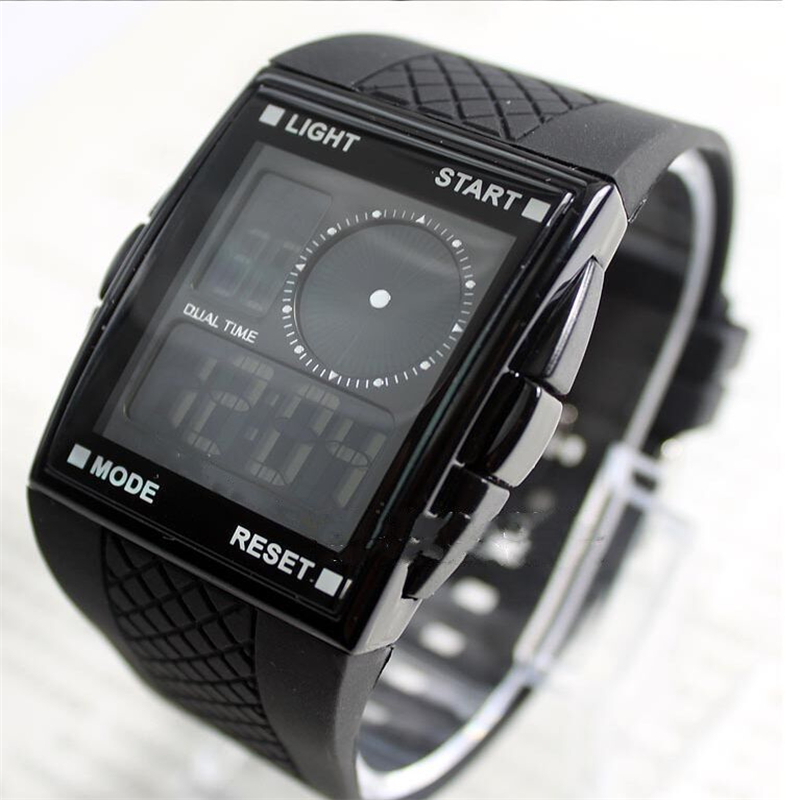 The new 2015 hot OTS watches Timing man watches Double display sports watches Multi functional waterproof
