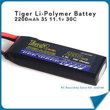 Tiger Li-Polymer Battey 2200mAh 3S lipo 11.1v 30C XT60 For Trex-450 Fixed-wing DIY RC Helicopter RC Model Quadcopter Drone