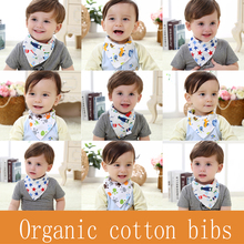 2016 New Baberos For Bebek Giyim Babador Children Newborn Baby Organic Cotton Bibs Slobber Towel Triangle Bandage Free Shipping