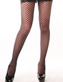 Rhombus Plaid Fishnet Tights 8290