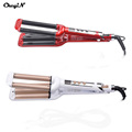 LCD Pro Electric Ceramic Styler Hair Waver Curler Roller 3 Barrel Wavers Hair Styling Tools Hair