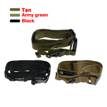 3 Point Airsoft Hunting Belt Tactical Military Elastic Black Army Green Gear Gun Sling Strap Outdoor Camping Survival Sling