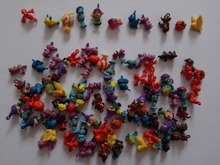 100pcs/lot Small Wholesale Cheap fish bird turtle cartoon cute PVC figure toy for girl Kawaii Gift childrens-party-decoration