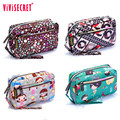 Vivisecret Brand new Lovely flower print Coin Purses Small for Women Wallets Clutch Bag Phone Bag