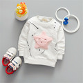 2017 new fashion children cartoon long sleeved T shirt all match Korean star fashion jacket direct