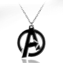 Free shipping The Avengers mark necklace Pendant maxi statement necklace New fashion jewelry chain link crystal for men
