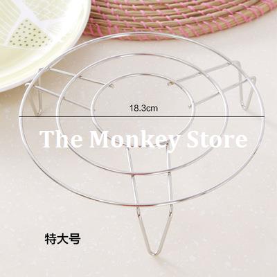 New Hotsale Best Price In Aliexpress Promotion Kitchen Cookware Stainless Steel Wire Steaming Rack Stand F3683