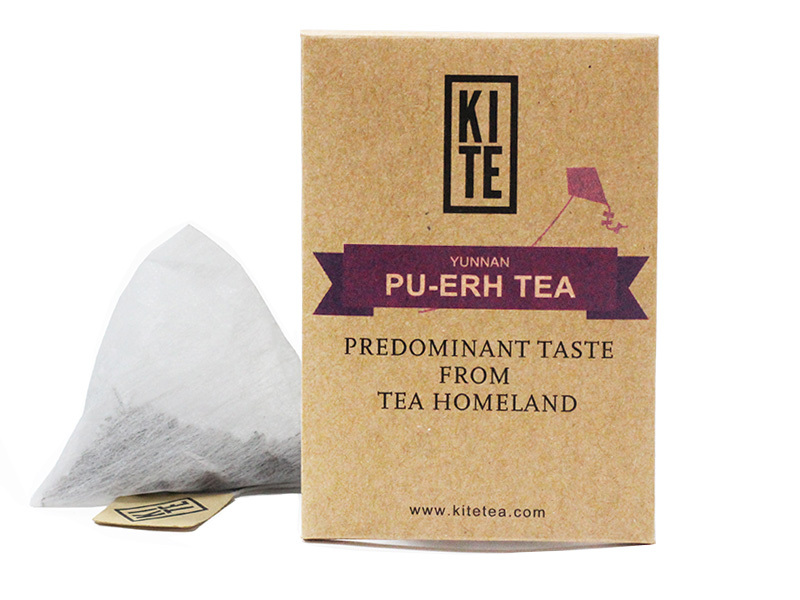 Royal Puer Tea Whole Leaves Puer Tea In Pyramid Tea Bag 50 pieces by KITE