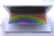 sunflower rainbow pattern Silicone Laptop keyboard Skin Protector Cover film Guard for Apple Macbook Pro Air Retina 13 15 17
