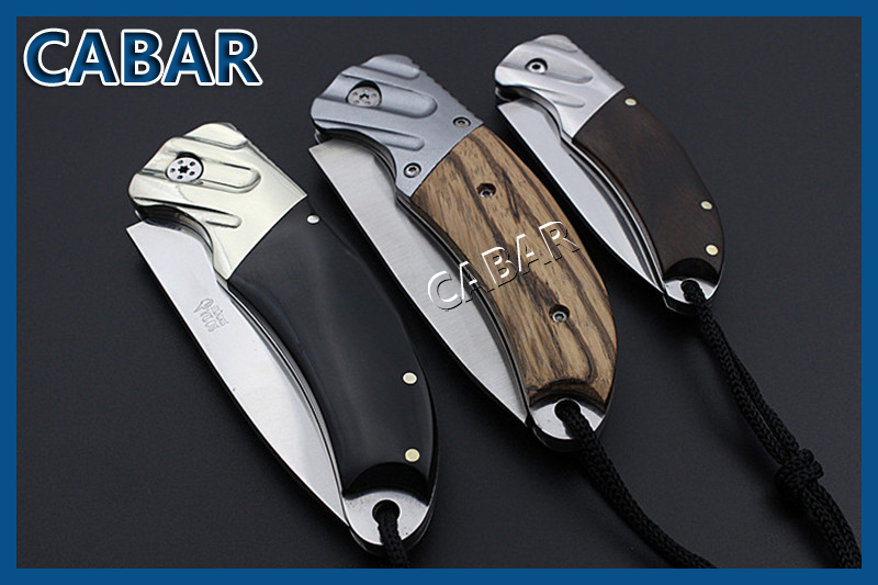 CABAR 2015 New Arrival Single Blade Hunting Camping Diving Outdoor Knife Top Quality Blade Fold Knife