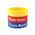2016 HOT Pokemon GO Bracelet Team Valor Instinct Mystic Logo Bangles Bar Wide version Yellow Red