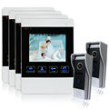 Homefong 4 nch TFT Monitor LCD Video DoorPhone With Take Picture And Video Intercom 12 DoorBell