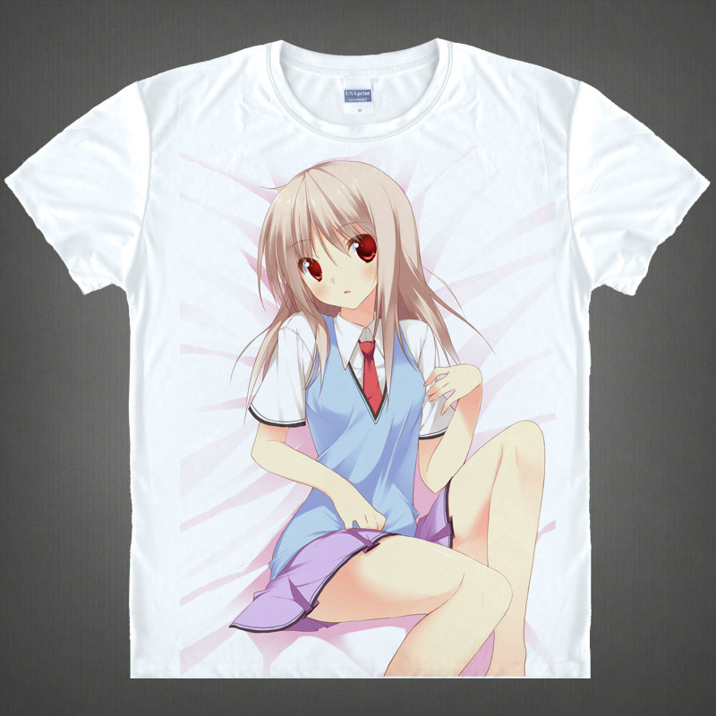 Sakurasou T shirts Pet kawaii Japanese Anime t shirt Manga Shirt Cute Cartoon shiina mashiro Cosplay