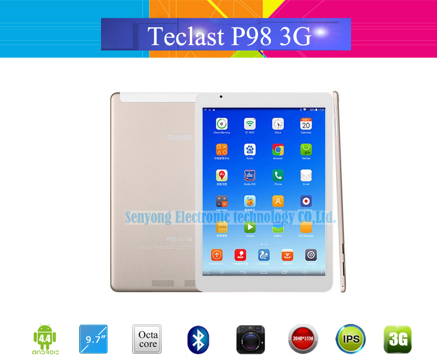 2015 New Teclast P98 3G Phone Call Tablet PC Octa Core MTK8392 9 7 inch Retina