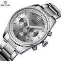 MEGIR Brand Men Chronograph Multifunction Quartz Water Resistant Military Watch Full Steel Watches Army Watch Relogio