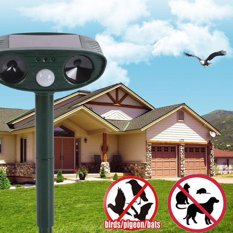 High Quality Ultrasonic Dog Repeller Solar Cat Repeller Chaser Garden Fox Deterrent Animal Scarer Deterrent Repellent High Quality Ultrasonic Dog Repeller Solar Cat Repeller Chaser Garden Fox Deterrent Animal Scarer Deterrent Repellent