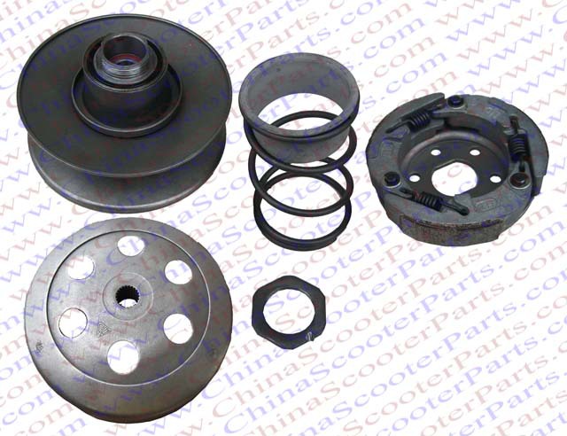 116MM 22T font b GY6 b font Clutch Assembly 50CC 60CC 80CC 139QMB Baotian Jmstar Jonway