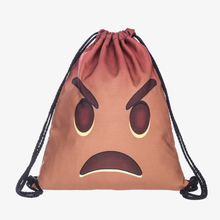 Emoji 3D printing Women s Men s Gym Bags Handbag String Daypack mochila feminina bolso de