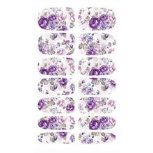 Fashion Nail Art Sticker Full Cover Water Transfer Foil Nail Sticker Flower For Manicure Tools Nail Art Christmas New Year Gift