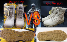 2016 New Men Army Soldier American Tactical Boots Military Desert Combat Boots Swat Special Force Jungle Hemp Shoes