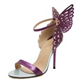 Sophia Webster Butterfly Wings Women High Heels Bowtie Summer Sandals Woman Pointed Toe Ankle Strap Shoes