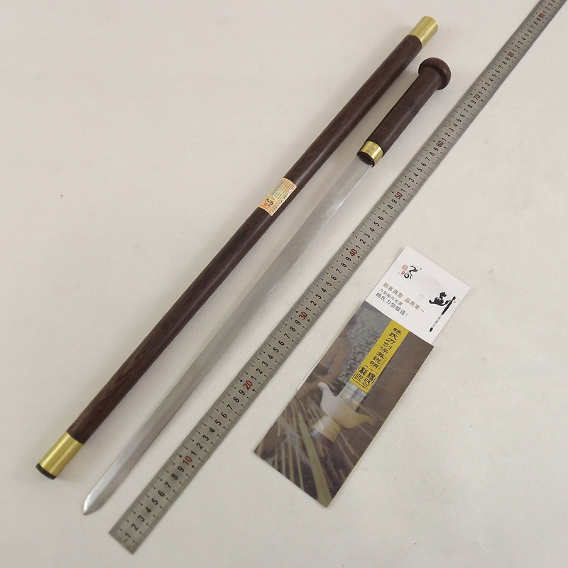 Longquan carbon steel sword cane Stick the sword Self defense sword