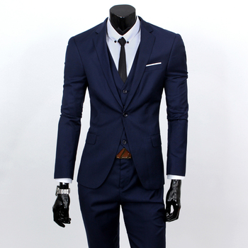 ( Жилет + костюм + брюки ) мужчины в три частей официальный пиджак костюм / вилочная часть костюм из бизнес костюмы