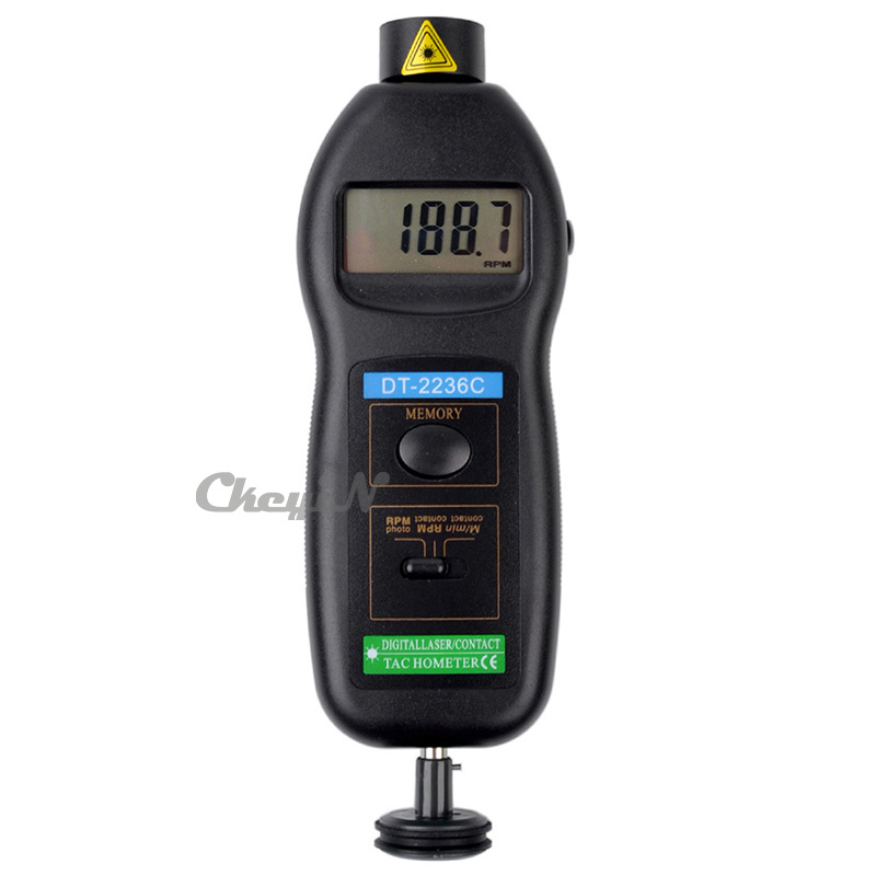 2 in 1 Rotation Tachometer Non-contact & Contact Tachometer With LCD Digital Display, Laser Tachometer / Photo Tach ZSB05HQ-66