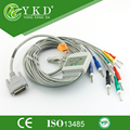 Nihon Kohden 10 lead EKG cable compatible with Cardiofac 6353 ekg machine AHA Din 3 0