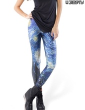 Registered Free Shipping 7 Patterns Women 3D Print Leggings Yoga Pants High Elasticity Sports Gym Fitness Running Trousers