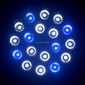 10PCS Lot E27 54W Aquarium LED Lighting 18X3W Coral Reefs and fishes led lamp Blue and