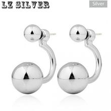 8 Colors Hook Earrings Ladies Fashion Jewelry Double Balls Stud Earring For Girls Orecchini Perle Free Shipping