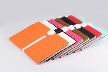 Fashion Book Style Design Leather Folio Case With Stand and Card ID Slots for iPad Air 2 PU leather Folio Case Cover for ipad 6