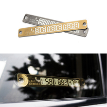 Temporary Car Parking Card Telephone Number Card Notification Luminous Light Sucker Plate Car Styling Sticker Phone Number Card