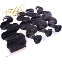 Brazilian Virgin Hair with Closure 3 4 Bundles with Closure Rosa Hair Products Brazilian Virgin Hair