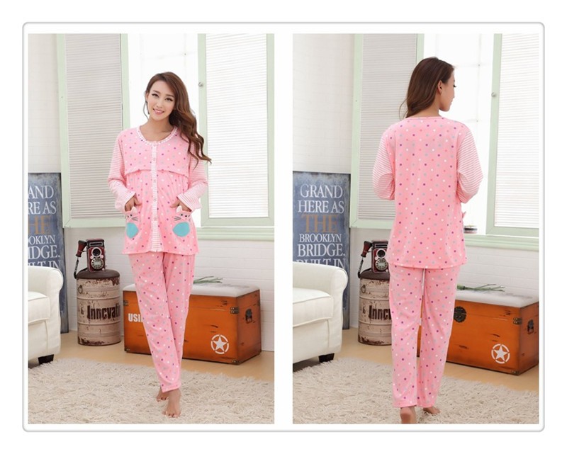  Pregnant Women Maternity Pajamas Sleepwear (3)