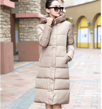 7 14 days To Moscow 2016 New winter design long overcoat women s cotton padded jacket