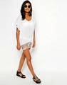 2016 Fashion V neck Bikini Beach Cover Up Women Beach Wear Bathing Suit Cover Ups Beach