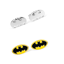 Wholesale Price Hot Sale High Quality Batman Suit Shirt Novelty Cufflink For Men Enamel CuffLink Discount Cufflink Free Shipping