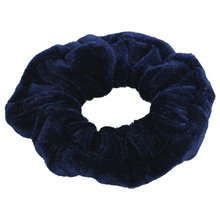 LNHF 5pcs/lot Darkblue Velvet Elastic Hair Tie Band Ponytail Holder for Women