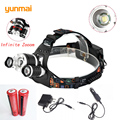 8000Lm CREE XML T6 2Q5 LED Head Flashlight Headlight Headlamp Head Lamp Light Torch 2x18650 Battery