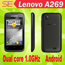 Lenovo A269 3.5″ Smartphone MTK6572W Dual Core Android 2.3 Dual SIM Cards SG WCDMA Phone Support Russian Polish Spanish