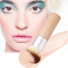 Fashion Bamboo Bronzer Soft Cosmetic Foundation Powder Brush Makeup Blusher Tool Free Shipping