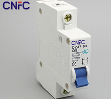 10 шт. DZ47-1P-63A 230 / 400 В ~ 50 / 60 HZ миниатюрное выключатель DZ47-63 предохранитель от перегрузки