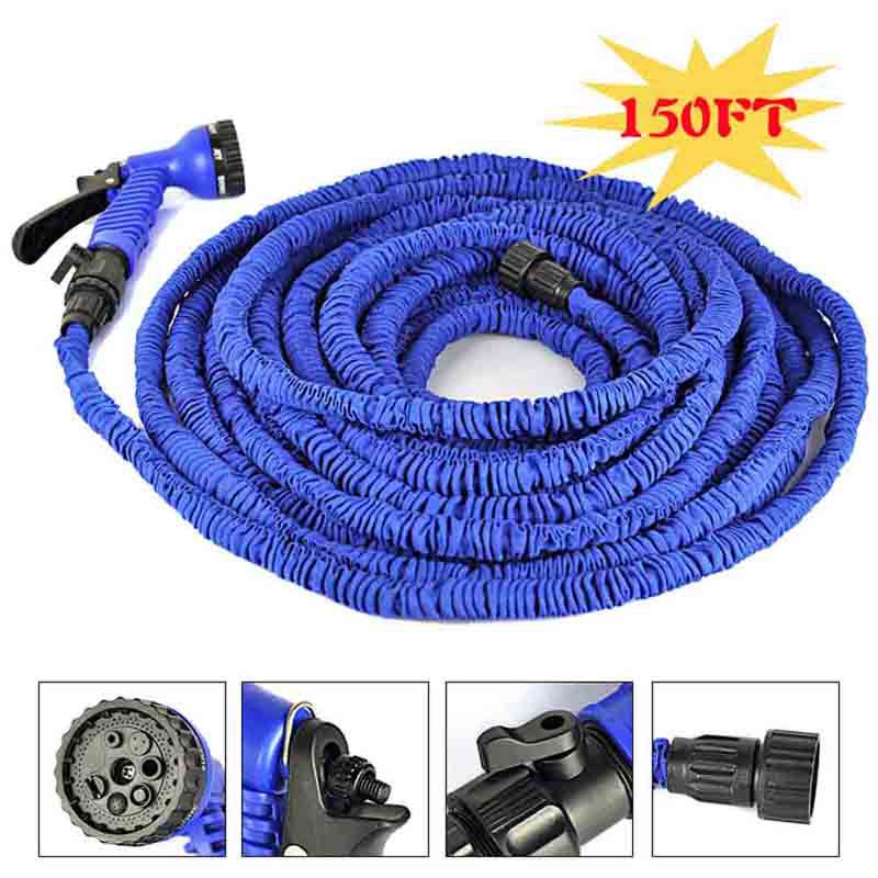 2019 150 FT Retractable Garden Hose Expandable Stretch Car Watering