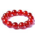 Fashion Trendy 100 Natural A Red Agate Bracelet Women Men Jewelry Red Stone Bead Bracelets Certificate